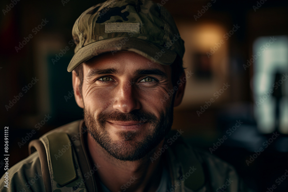 Young man soldier on special operation generative ai concept