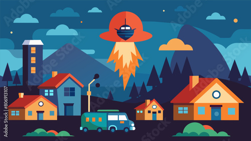 A small remote village being evacuated as news comes in that a doomsday device has been activated and is headed their way..