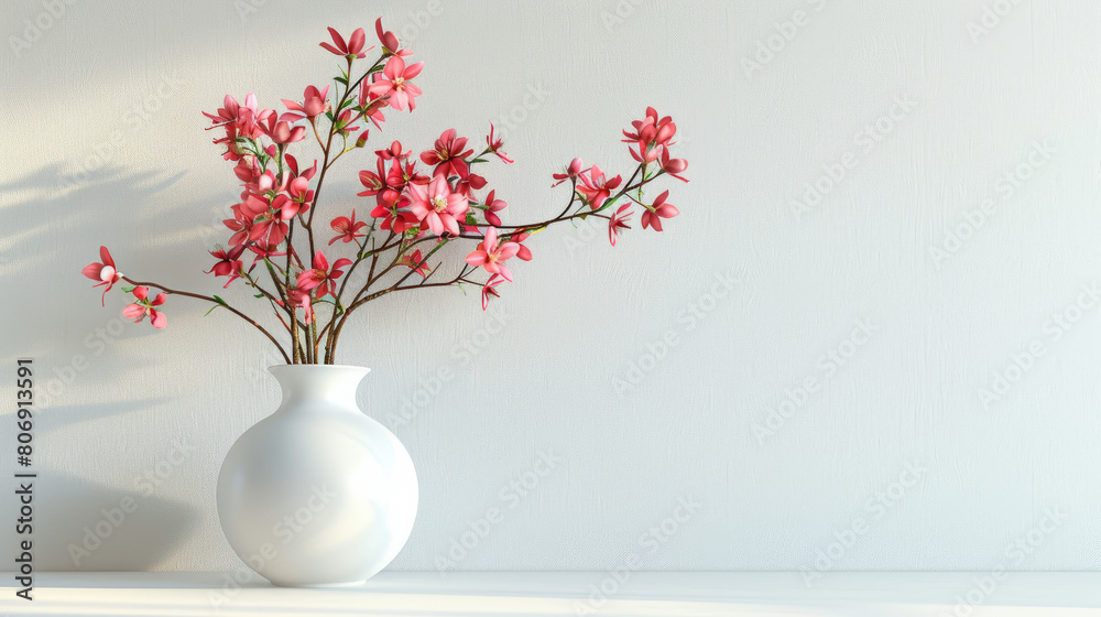 vase with beautiful flowers is placed on the table vase with beautiful flowers is placed on the table