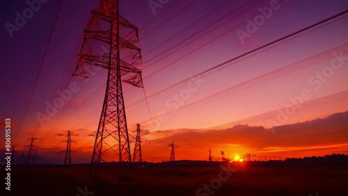 Electricity prices rise globally due to increased energy demand and industry growth. Concept Global Energy Demand, Rising Electricity Prices, Industry Growth, Energy Consumption, Economic Impact photo