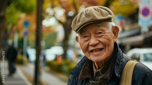 笑顔 日本の老人 photo