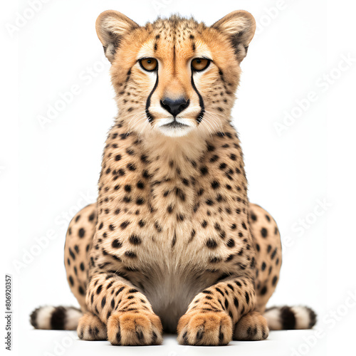 cute little cheetah looking into the camera 