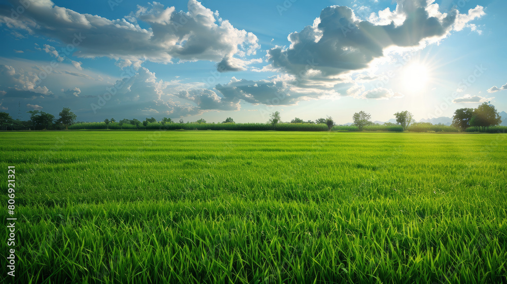 Obraz premium Rich green fields