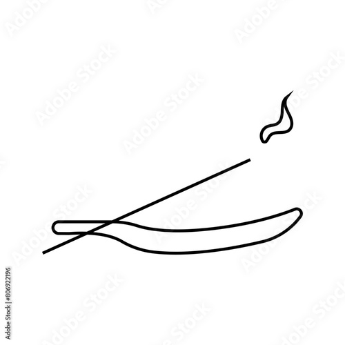 Incense in doodle style. Vector illustration.