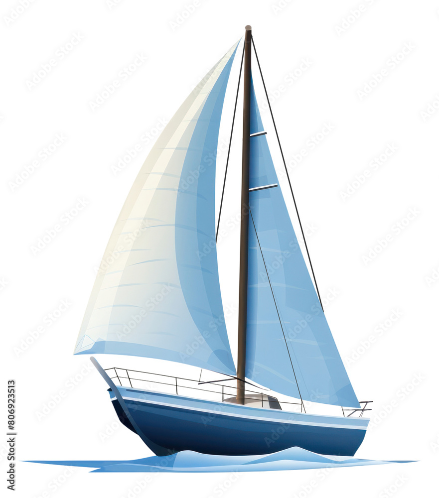Fototapeta premium PNG Sailboat watercraft vehicle yacht.