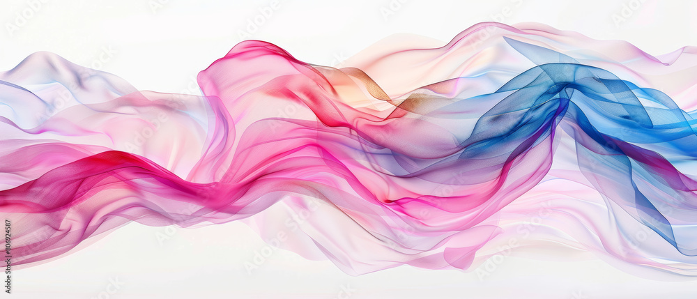 Abstract wavy texture flows in soft pastel hues, embodying grace and movement.
