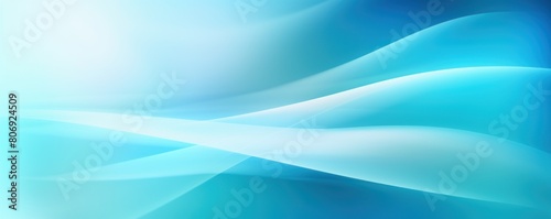 Cyan defocused blurred motion abstract background widescreen with copy space texture for display products blank copyspace for design text photo  © Lenhard