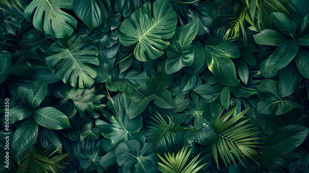 green leaves background