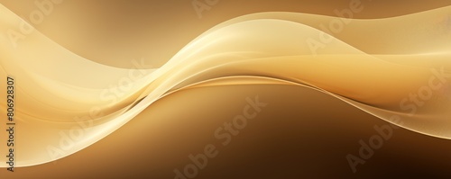 Gold abstract wavy pattern in gold color, monochrome background with copy space texture for display products blank copyspace for design text  © Lenhard