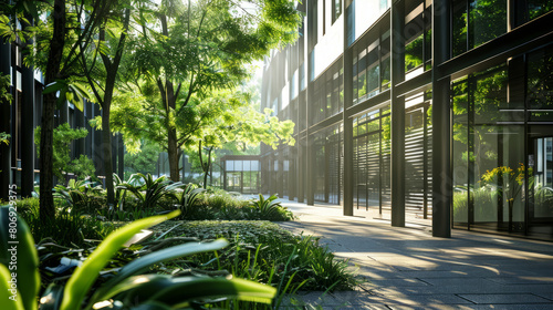 Office building with green environment