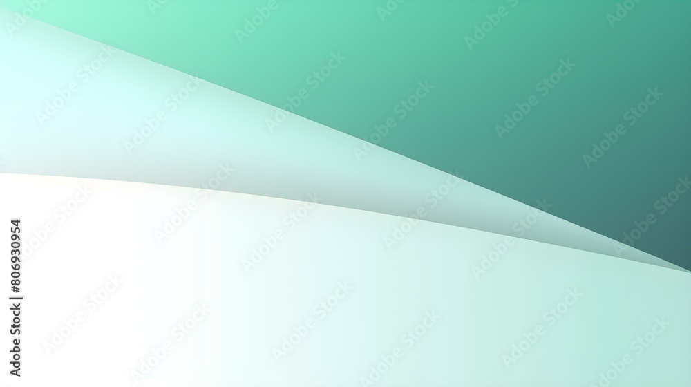 Simple Presentation Background in emerald and white Colors