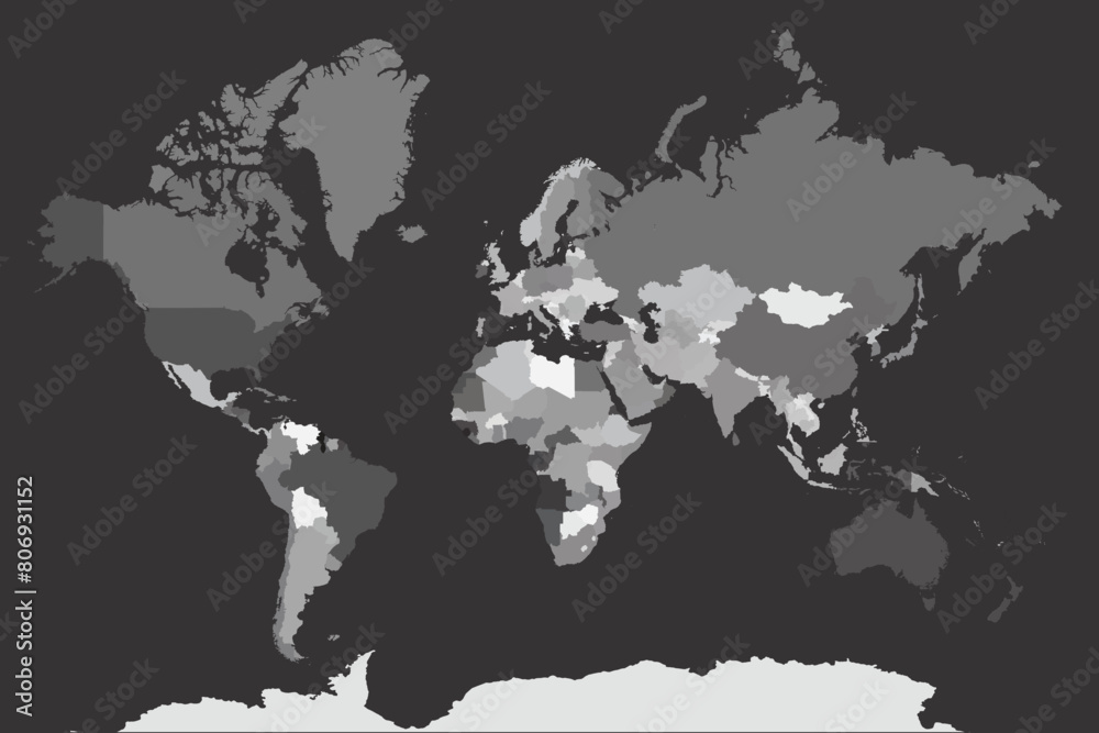 map of the world vector