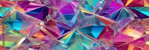 Rainbow crystal background