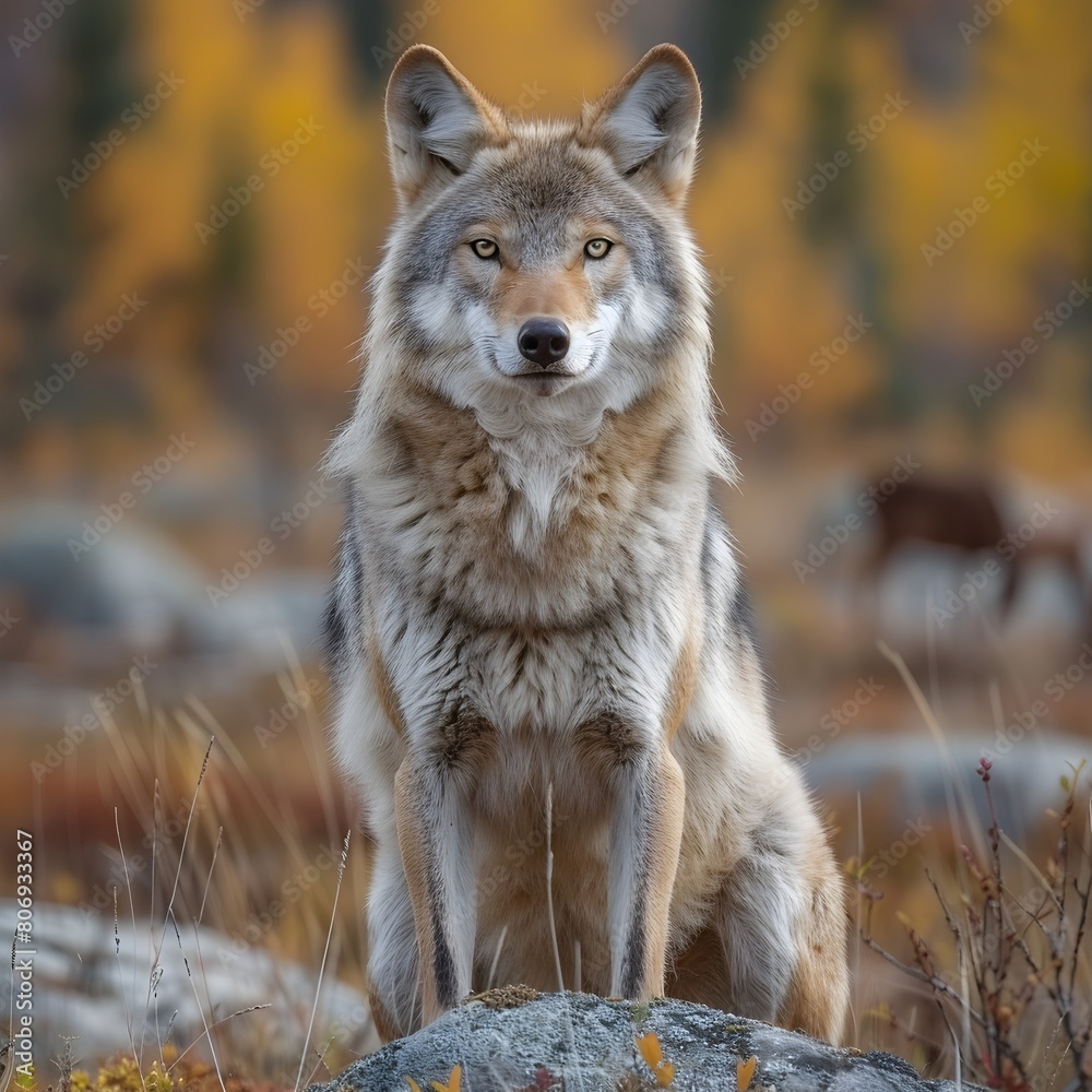 Majestic Solitary Wolf in Boreal Forest Habitat Captured by Expert Photographer description This Majestic Solitary Wolf in Boreal Forest Habitat Captured by Expert Photographer description This