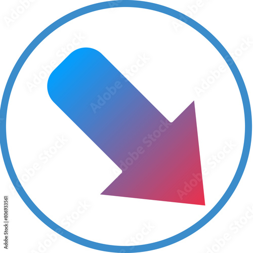 Free Download Down Right Icon Style - GFXLoad