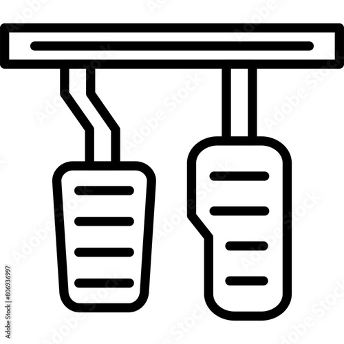 Brake Pedal Icon