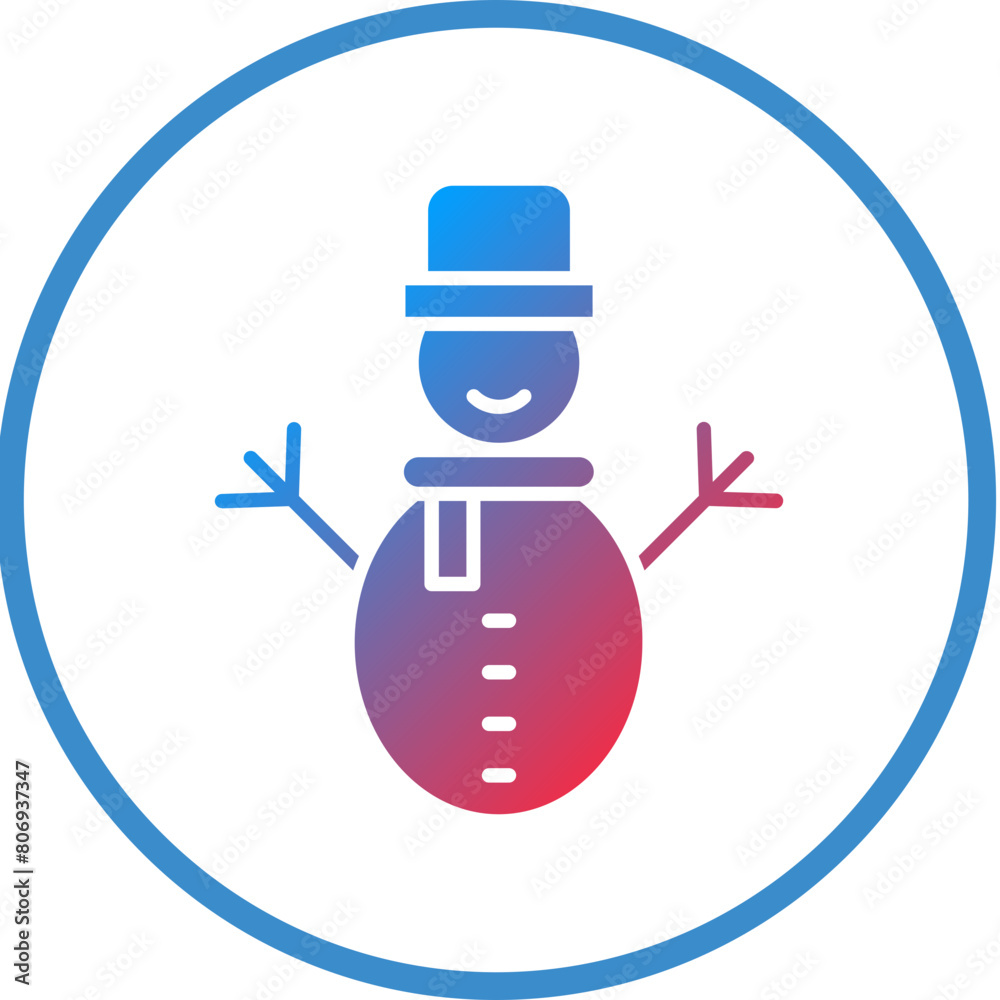 Snowman Icon Style Snowman Icon Style