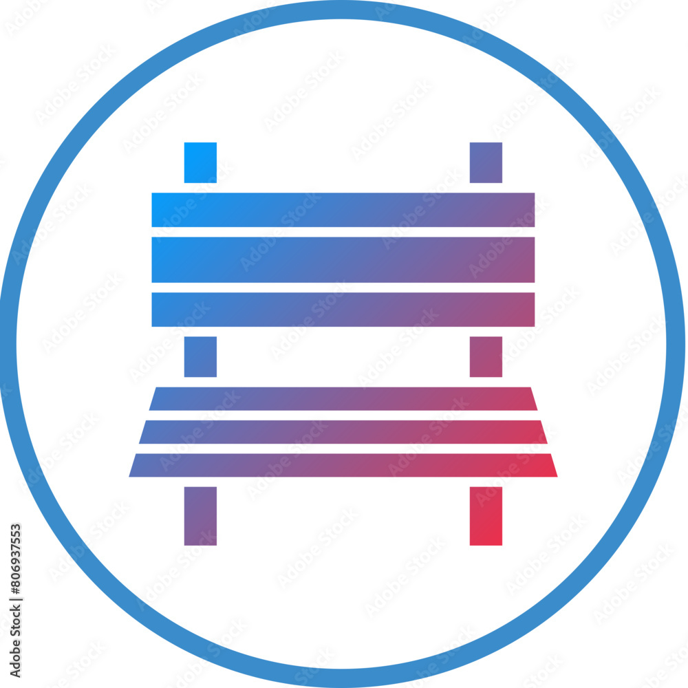 Bench Icon Style Bench Icon Style