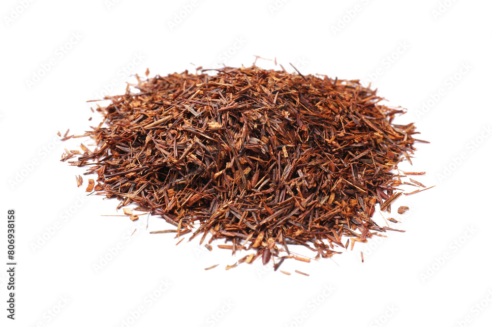Fototapeta premium Heap of rooibos tea isolated on white