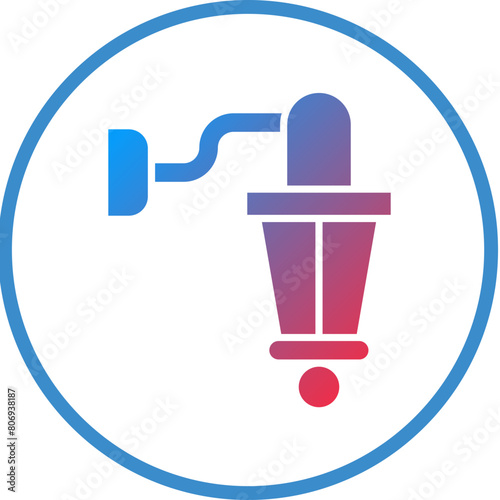 Wall Lamp Icon Style