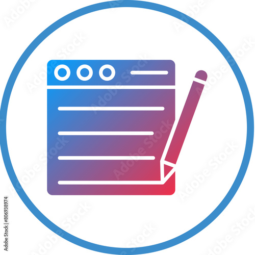 Blogging Icon Style