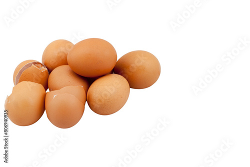 eggs isolated on white background