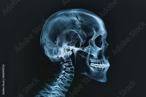 Human Skull X-Ray Anatomy Cranial Bones Structure