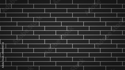 Vector dark background of brick wall