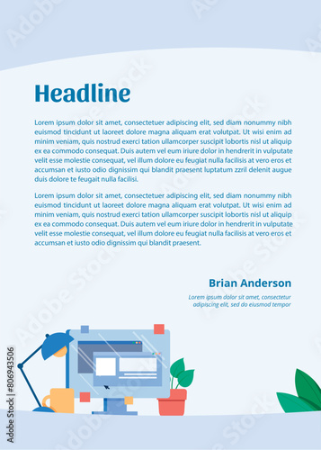 Graphic designer letter template