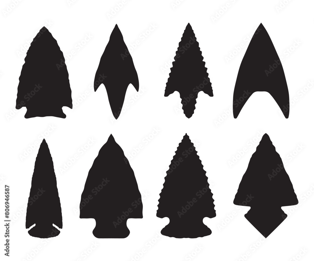 Indian Arrowhead svg, Arrowhead PNG, Arrowhead Outline SVG, Indian Arrowhead bundle, arrowhead vector
