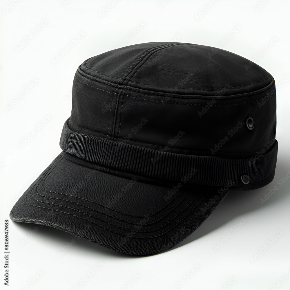 Black hat isolated white background. Ai generative Black hat isolated white background. Ai generative