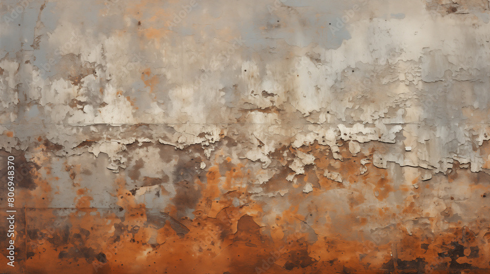 Abstract Rusty and Peeling Paint Wall Texture
