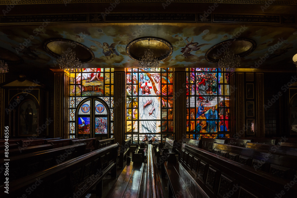 Obraz premium Interior of Coptic Orthodox Church in Sharm El Sheikh