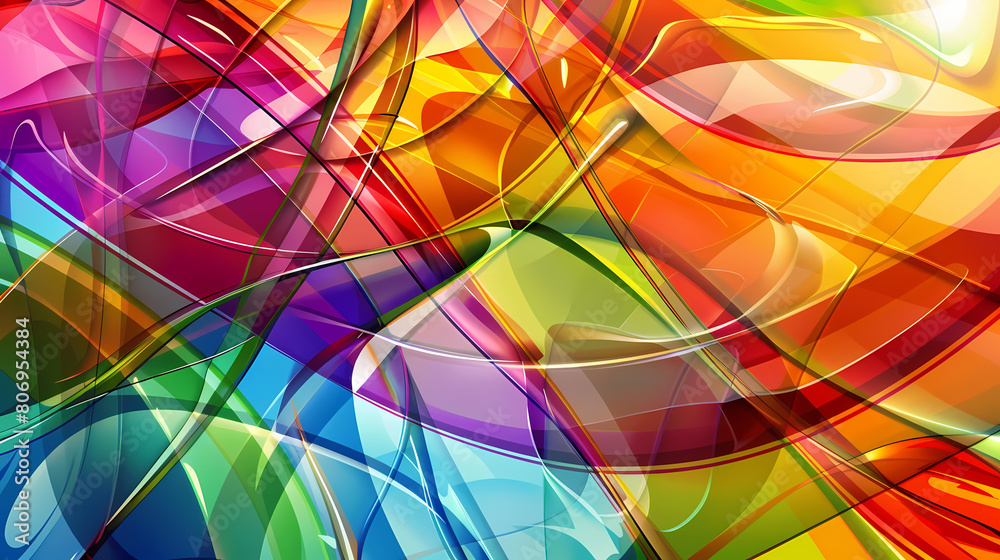 Obraz premium Colorful glass background ,vector image