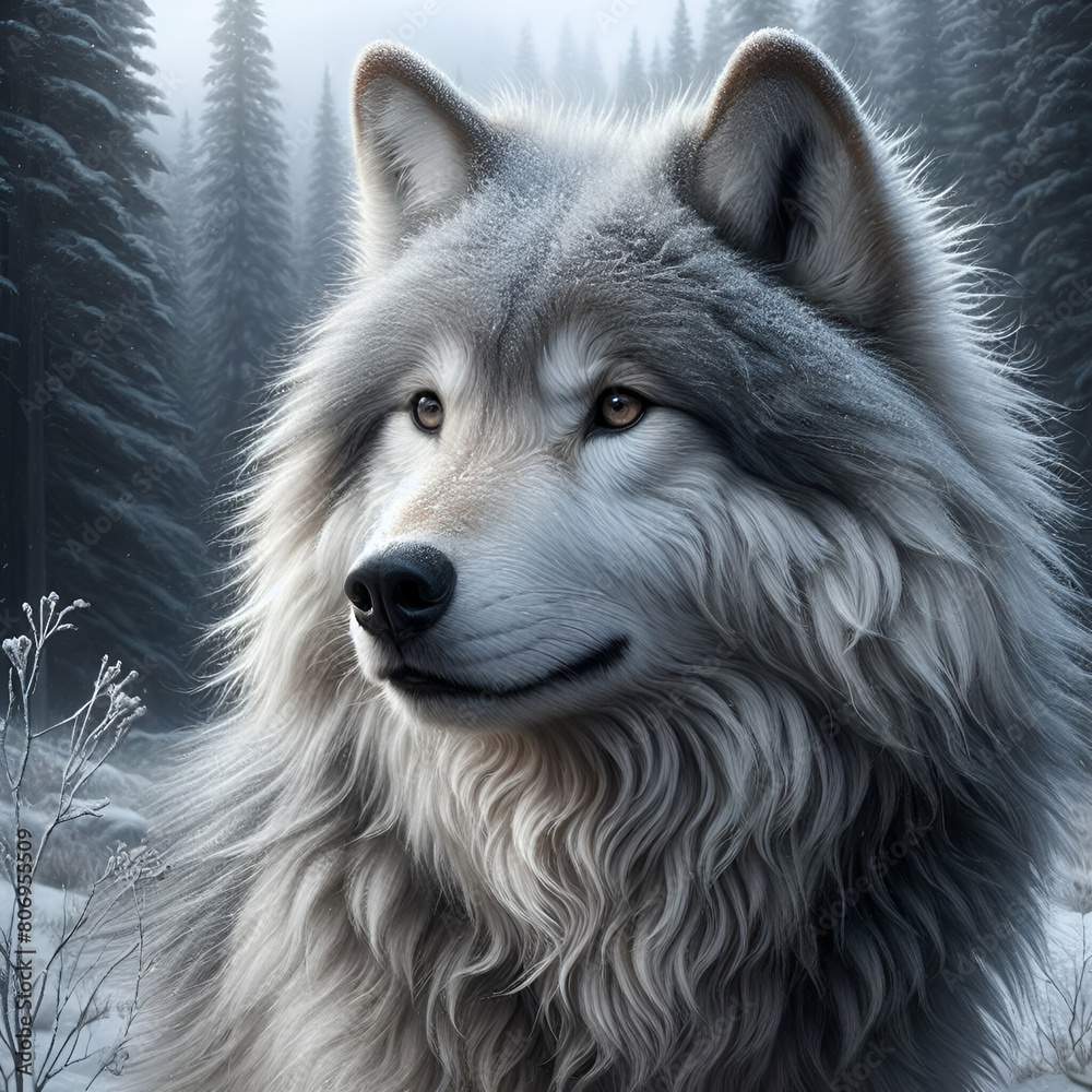 Obraz premium wolf in the snow