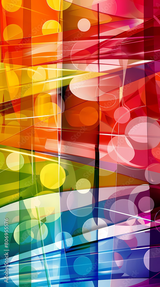 Obraz premium Colorful glass background ,vector image