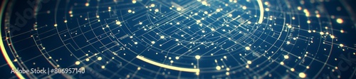 Sci-fi art, star chart, natal chart. Astrology. Astronomy Wide background. photo