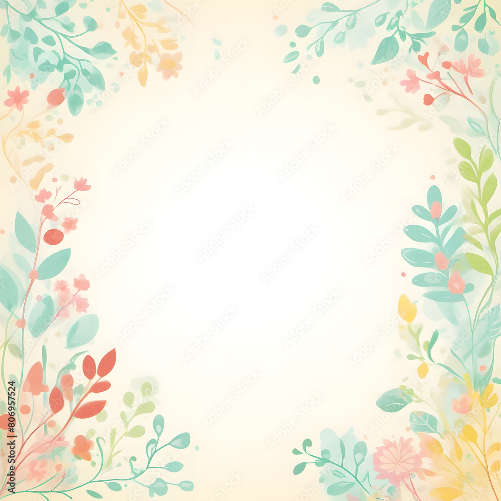 Frame for the text of congratulations with flowers of on a blue background. Greeting card with natural colors. Frame for the text of congratulations with flowers of on a blue background. Greeting card with natural colors.