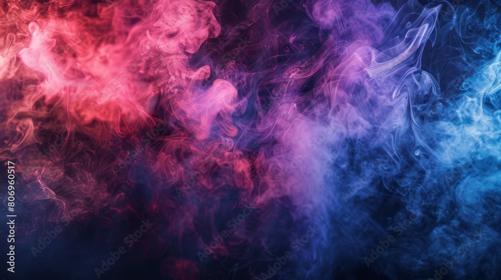 Fototapeta premium Neon Smoke Background for American Football 