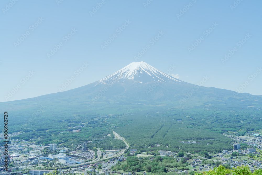 展望台から見える富士山
