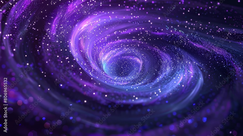 magical purple swirl with blue sparkles on black background animated 3d illustration of magicians wand creating enchanting effect magical purple swirl with blue sparkles on black background animated 3d illustration of magicians wand creating enchanting effect