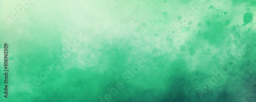 Green white spray texture color gradient shine bright light and glow rough abstract retro vibe background template grainy noise grungy empty space with copy space 
