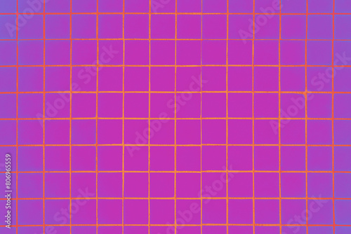 Dark Fuchsia Pink Yellow Tiles Wall Background Vintage Square Tiles