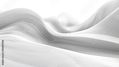 abstract white wavy background