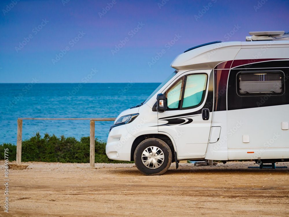 Camper rv on spanish coast Camper rv on spanish coast