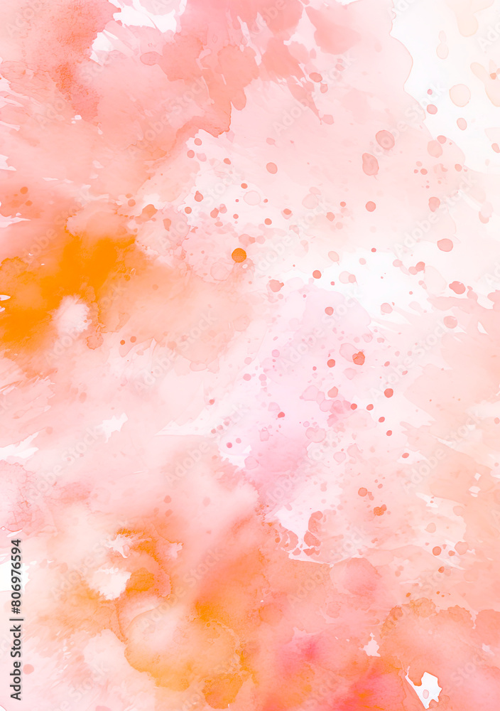 orange watercolor blend seamlessly on textured paper, creating an abstract masterpiece with a touch of glitter for a captivating wallpaper design.