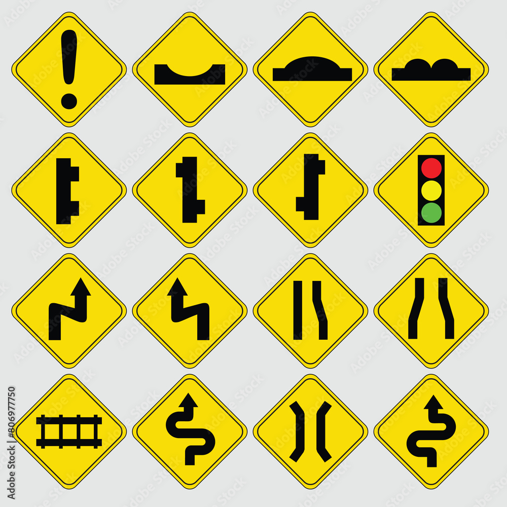 road traffic sign icons and symbols road traffic sign icons and symbols