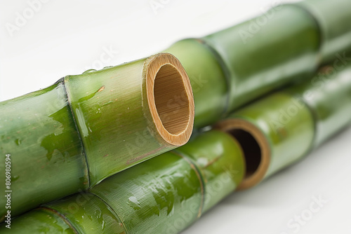 bamboo cut into pieces