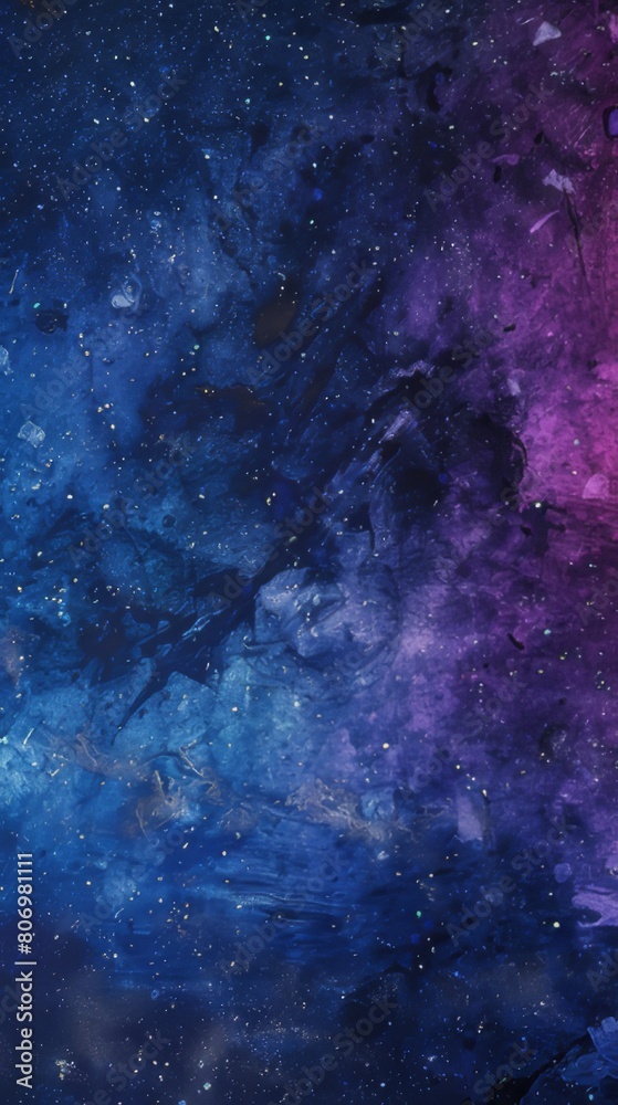 Obraz premium Galaxy Space Gradient: Mysterious gradient capturing the essence of a starry night sky, featuring dark blues and purples.