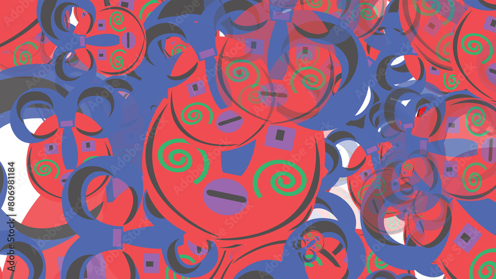 Colorful Costume Mask random background. Colorful Costume Mask random background.